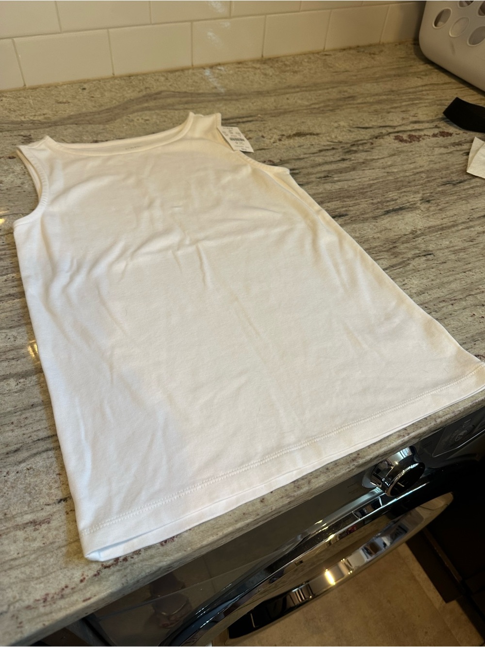 J. Crew Essential Classic White Sleeveless Tank Top